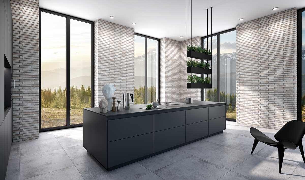 Stroeher Wasserbrand Fliesen in einer Küche