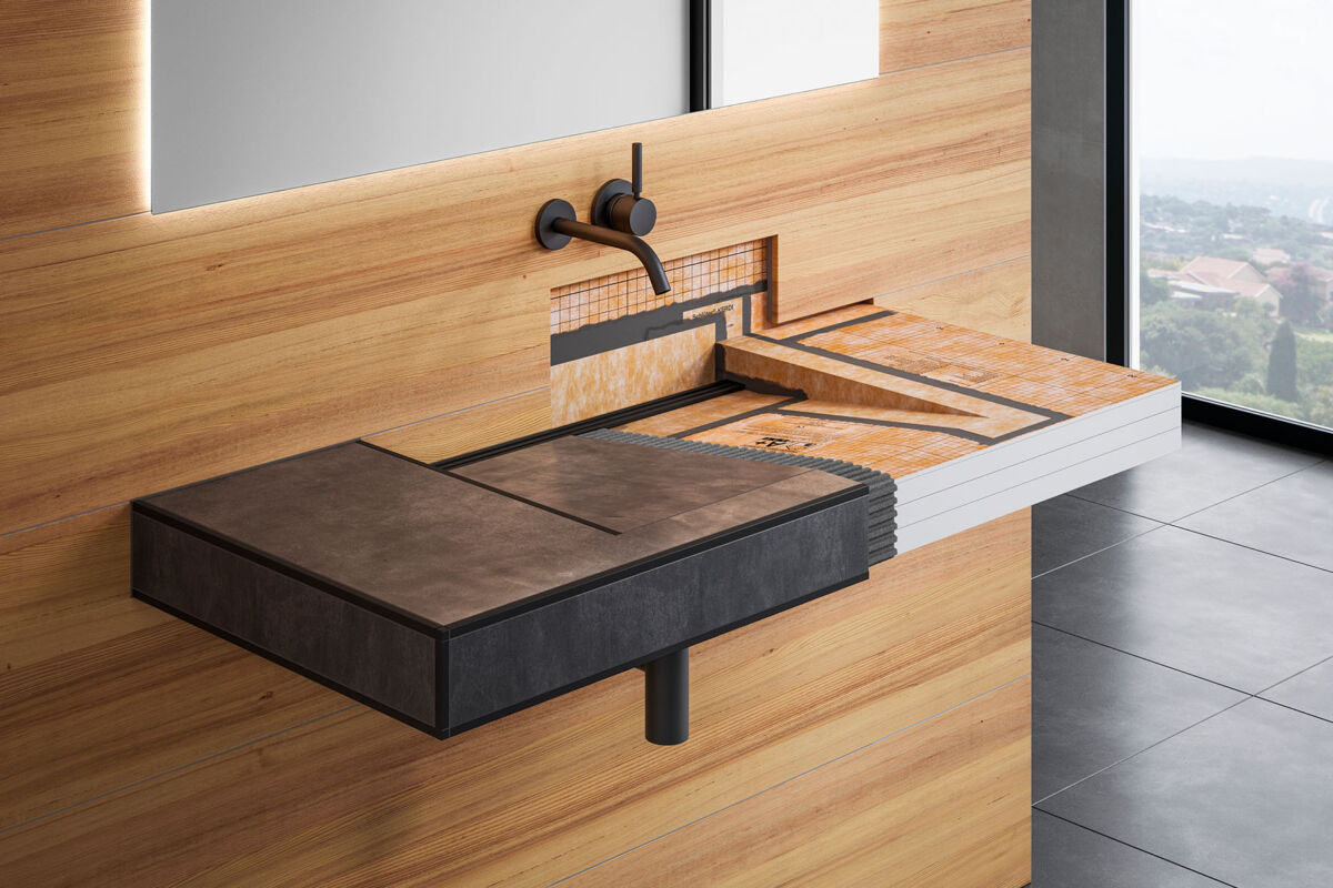 Foto eines unterfahrbaren Waschtisches